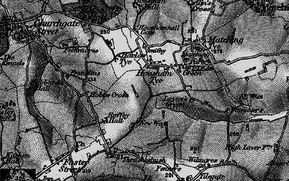 Old map of Housham Tye in 1896