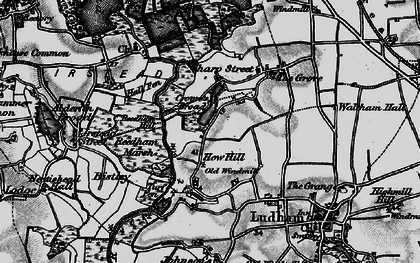 Old map of How Hill in 1898