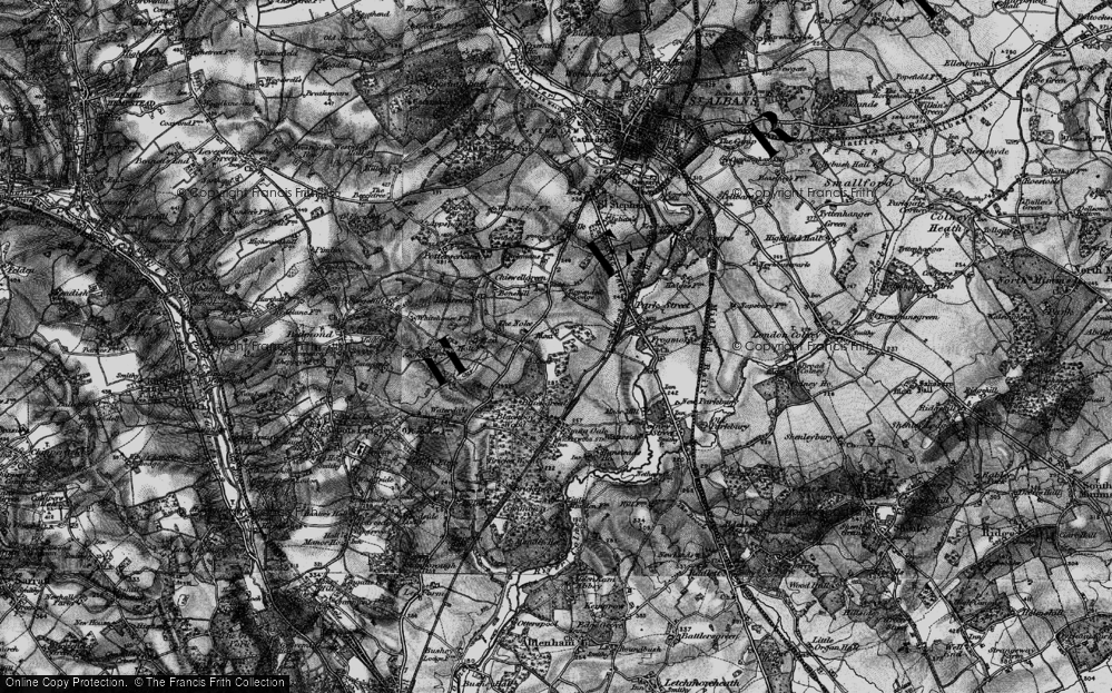 Old Map of How Wood, 1896 in 1896