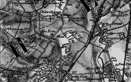 Old map of How Wood in 1896