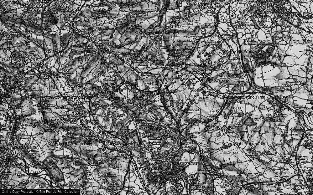 Old Map of Howden Clough, 1896 in 1896