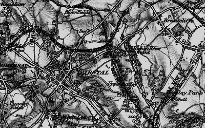 Old map of Howden Clough in 1896