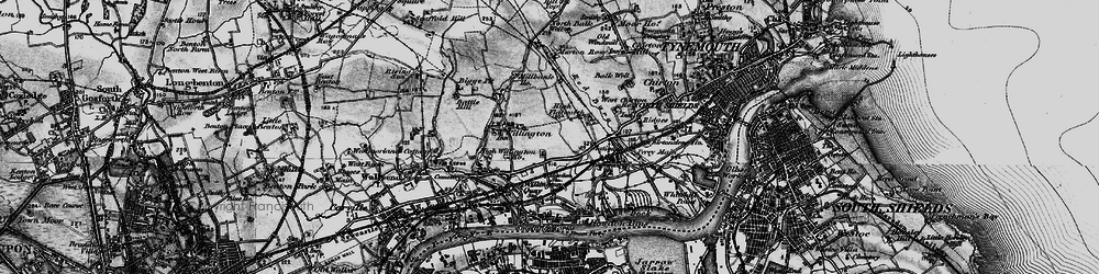 Old map of Howdon in 1897