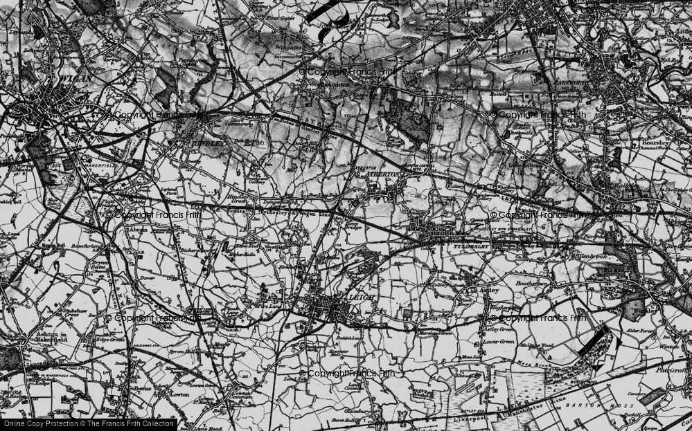 Old Map of Howe Bridge, 1896 in 1896
