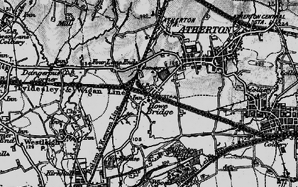 Old map of Howe Bridge in 1896