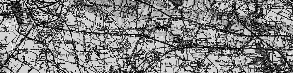Old map of Howe Bridge in 1896