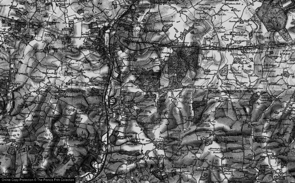 Old Map of Historic Map covering Morleys in 1896