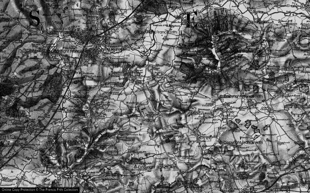 Old Map of Howe Green, 1896 in 1896