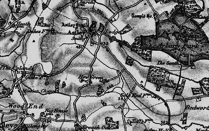 Old map of Howe Green in 1899