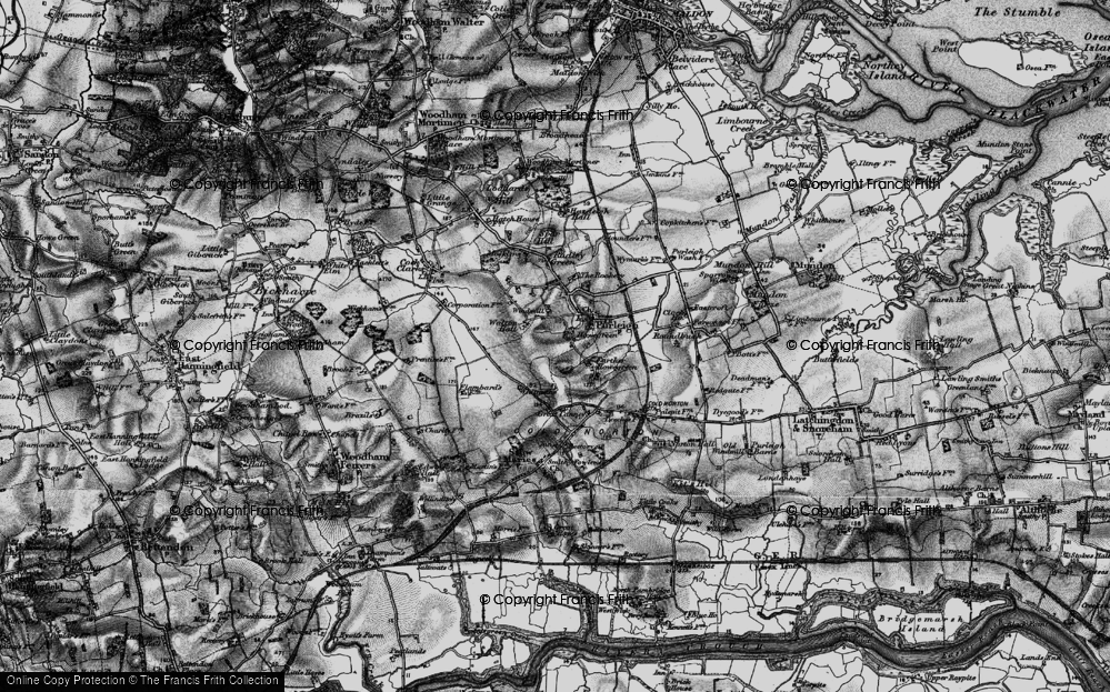 Old Map of Howegreen, 1896 in 1896