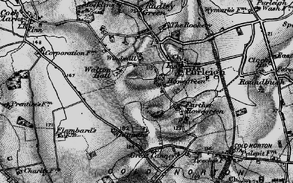 Old map of Howegreen in 1896