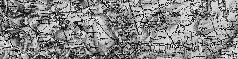 Old map of Howegreen in 1896