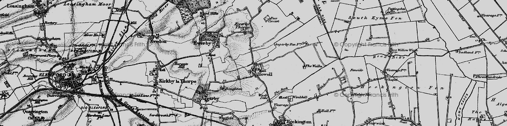 Old map of Howell in 1898