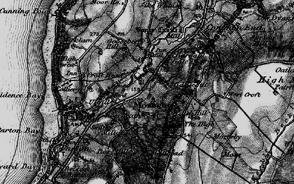 Old map of Howgate in 1897