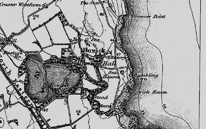 Old map of Howick in 1897
