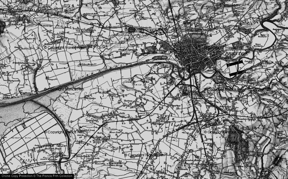 Old Map of Howick Cross, 1896 in 1896