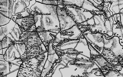 Old map of Ercall Heath in 1897