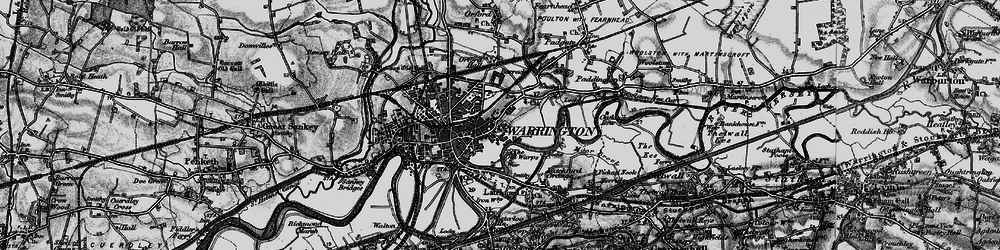Old map of Howley in 1896