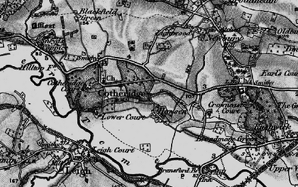 Old map of Howsen in 1898