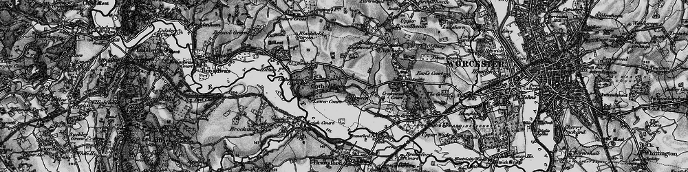 Old map of Howsen in 1898