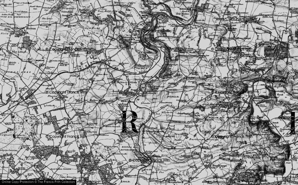 Old Map of Historic Map covering Willowbridge Wood in 1898