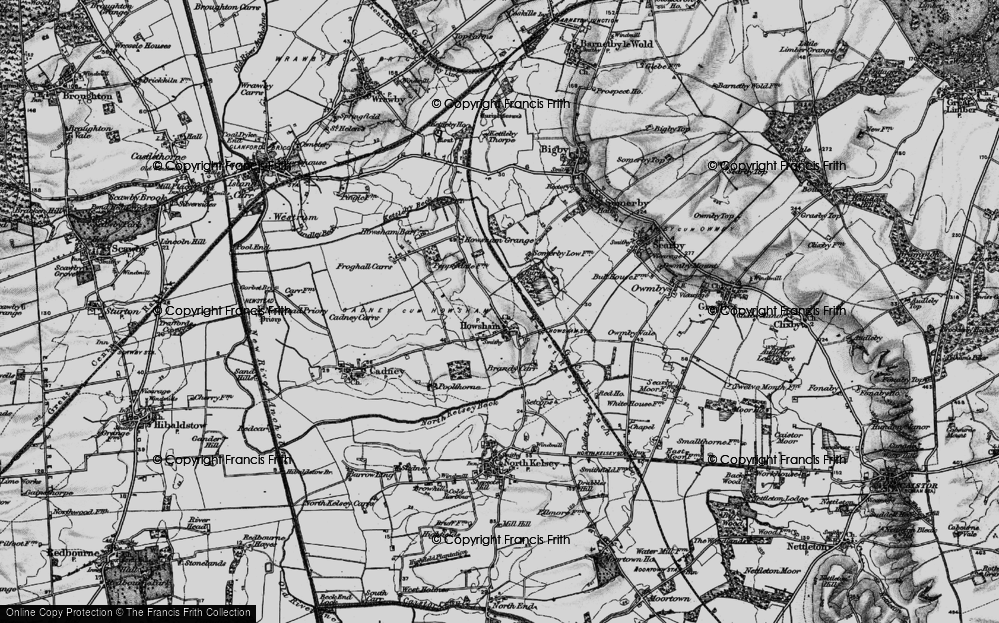Old Map of Howsham, 1898 in 1898