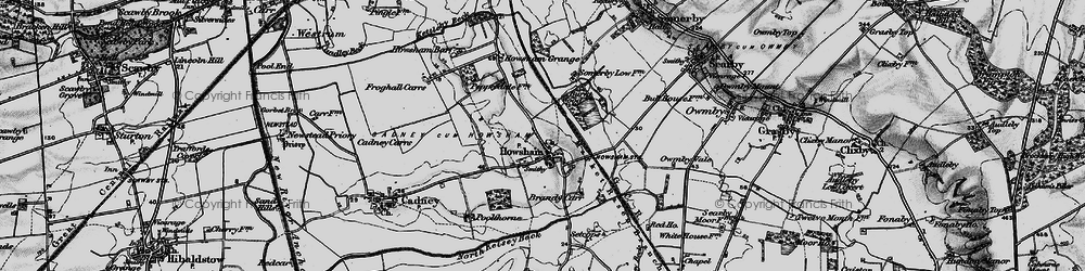 Old map of Howsham in 1898