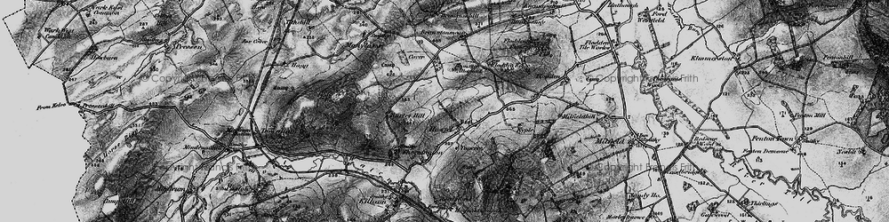 Old map of Barley Hill in 1897