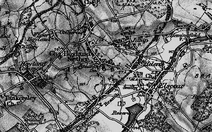 Old map of Hoyland in 1896