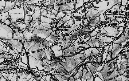 Old map of Hoylandswaine in 1896
