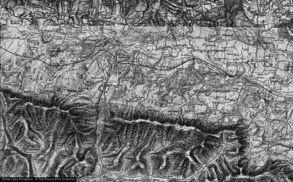 Old Map of Hoyle, 1895 in 1895