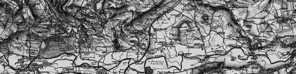 Old map of Huby in 1898