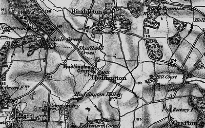 Old map of Huddington in 1898