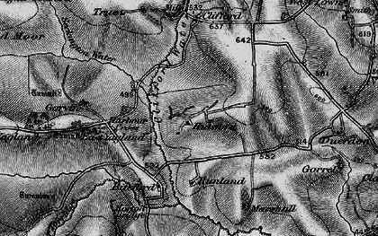 Old map of Biteford in 1895