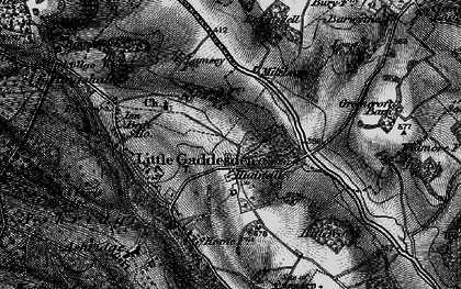 Old map of Hudnall in 1896