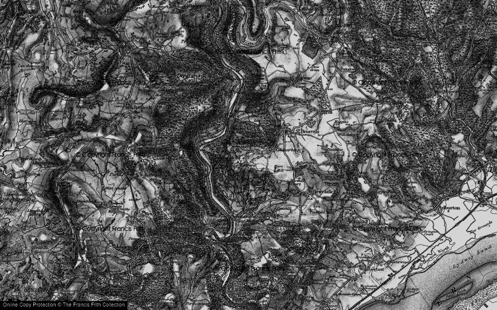 Old Map of Hudnalls, 1897 in 1897