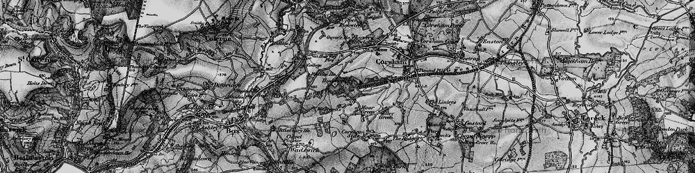 Old map of Hudswell in 1898