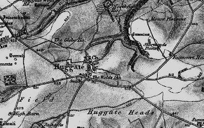 Old map of Huggate in 1898