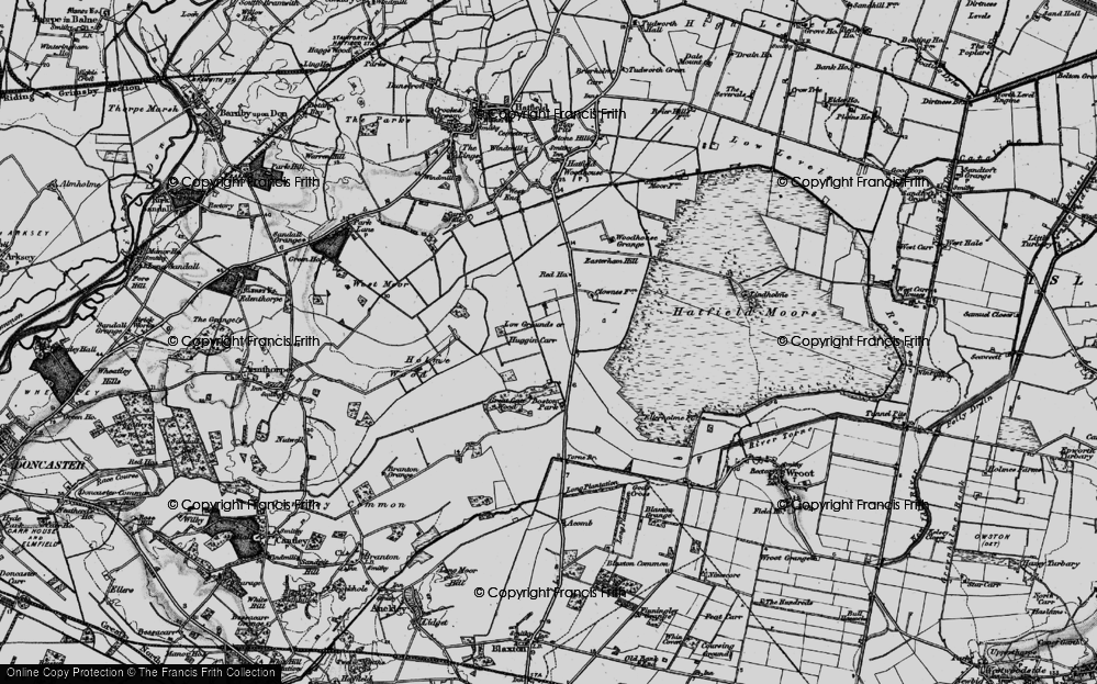 Old Map of Huggin Carr, 1895 in 1895