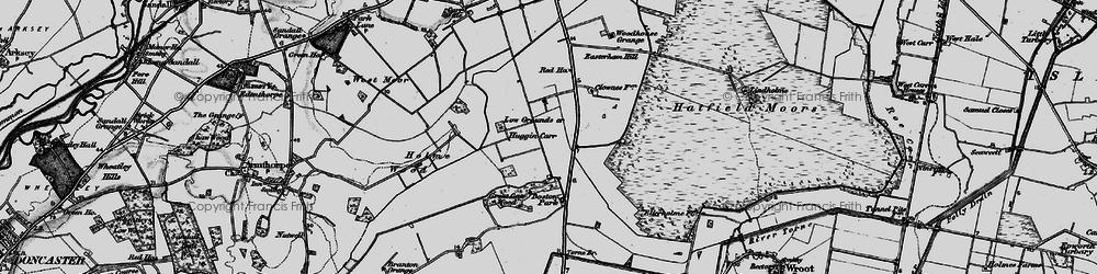 Old map of Huggin Carr in 1895
