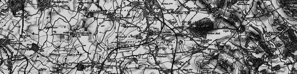 Old map of Hugglescote in 1895