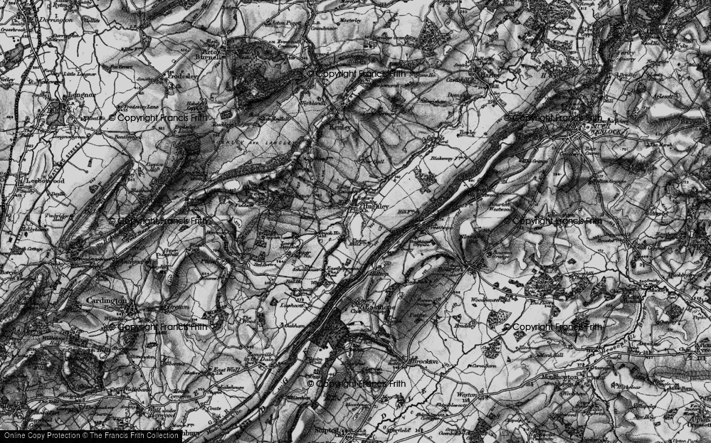 Old Map of Hughley, 1899 in 1899