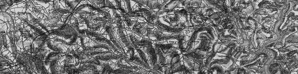Old map of Hugus in 1895