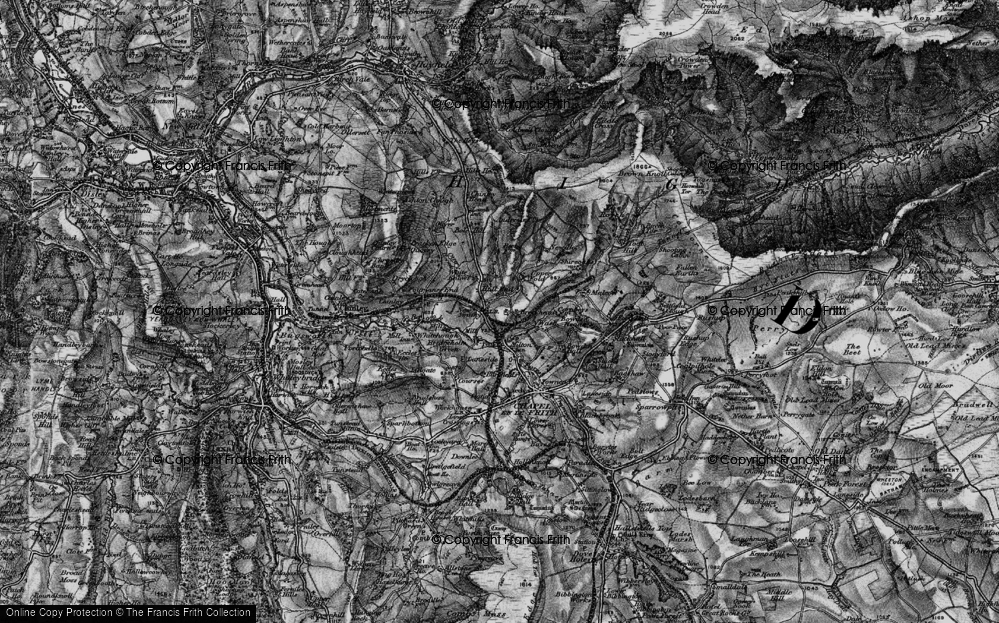 Old Map of Historic Map covering Breckhead in 1896