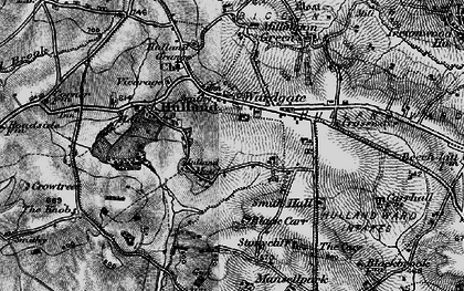 Old map of Hulland Moss in 1897