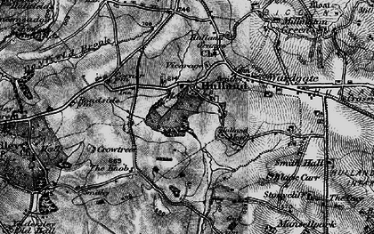 Old map of Hulland Village in 1897
