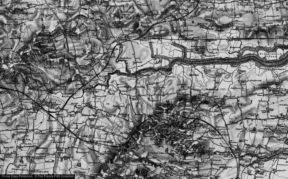 Old Map of Hullbridge, 1896 in 1896