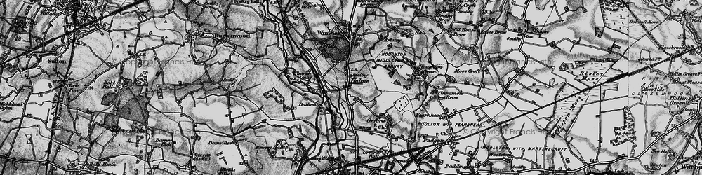 Old map of Hulme in 1896
