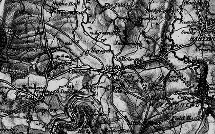 Old map of Archford Moor in 1897