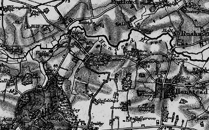 Old map of Hulver Street in 1898